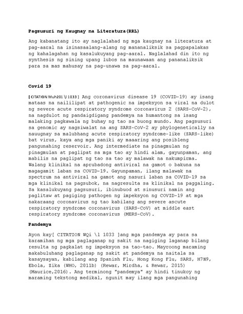 kaugnayan ng literatura|Philippine EJournals.